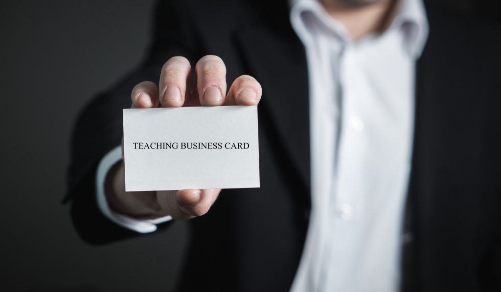 Business Card for Teachers is their Online Portfolio